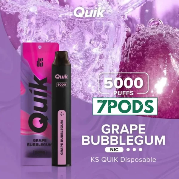 Quik5000 หมากฝรั่งองุ่น (Grape Bubblegum)