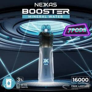 พอตใช้แล้วทิ้ง Nexas Booster 16000 Nicotine 3% กลิ่น Mineral Water