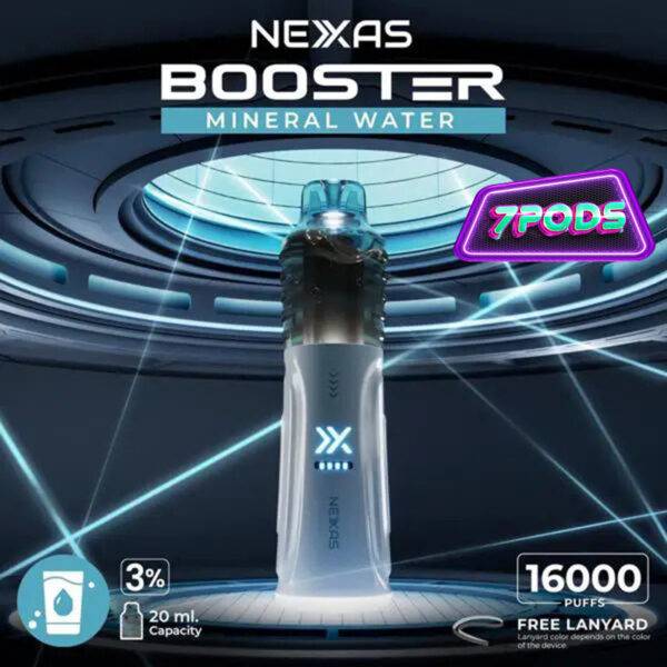 พอตใช้แล้วทิ้ง Nexas Booster 16000 Nicotine 3% กลิ่น Mineral Water