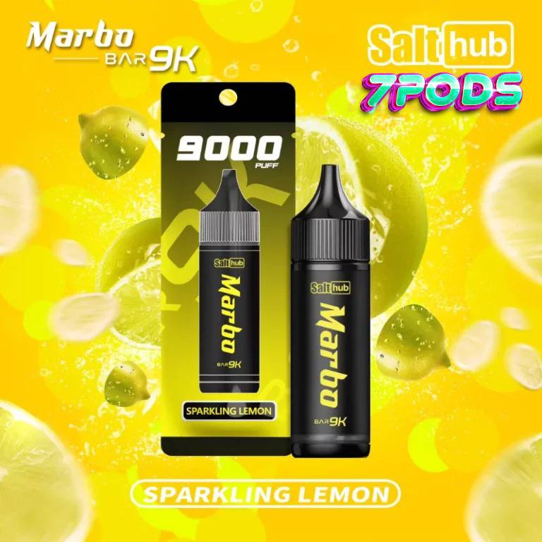 พอตใช้แล้วทิ้ง Marbo 9000 puffs กลิ่น Sparkling Lemon
