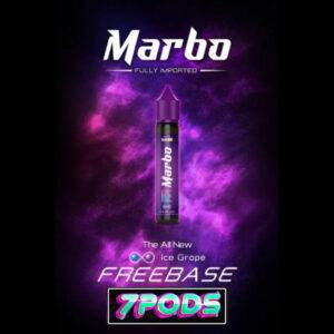 น้ำยาบุหรี่ไฟฟ้าฟรีเบส Marbo Freebase Ice Grape 30ml