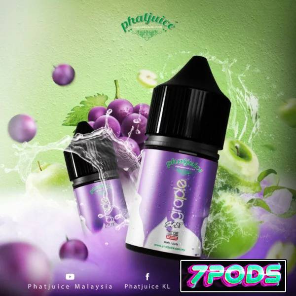 น้ำยาบุหรี่ไฟฟ้าซอลนิค Phatjuice Graple Salt Nic 30ml