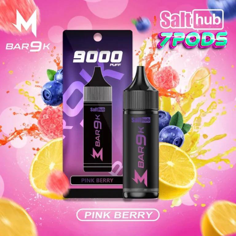 พอตใช้แล้วทิ้ง Marbo 9000 puffs กลิ่น Pink Berry