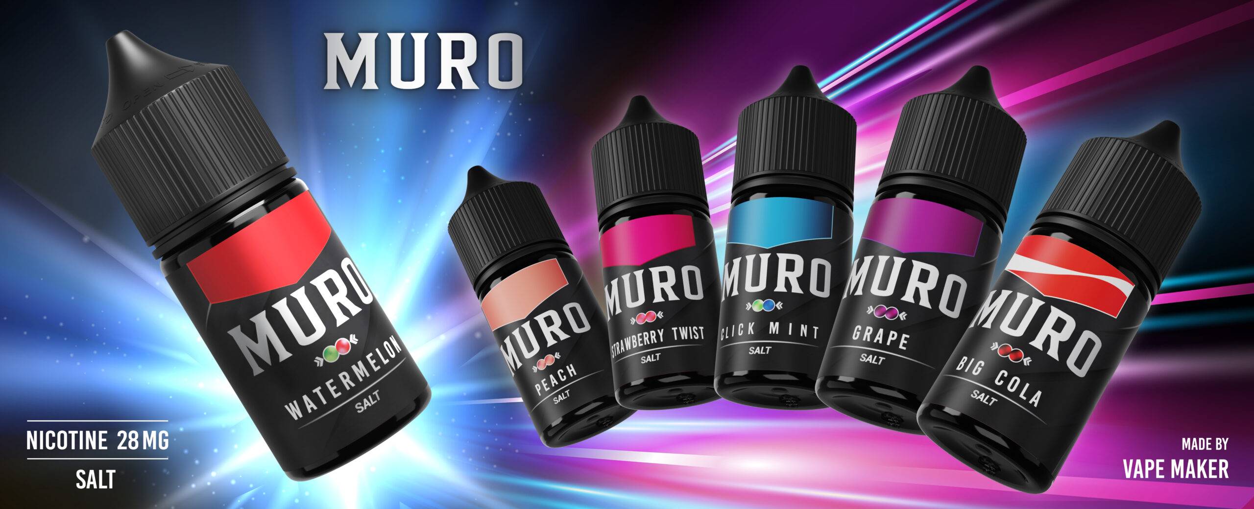 น้ำยาบุหรี่ไฟฟ้าซอลนิค MURO Salt Nic 30ml