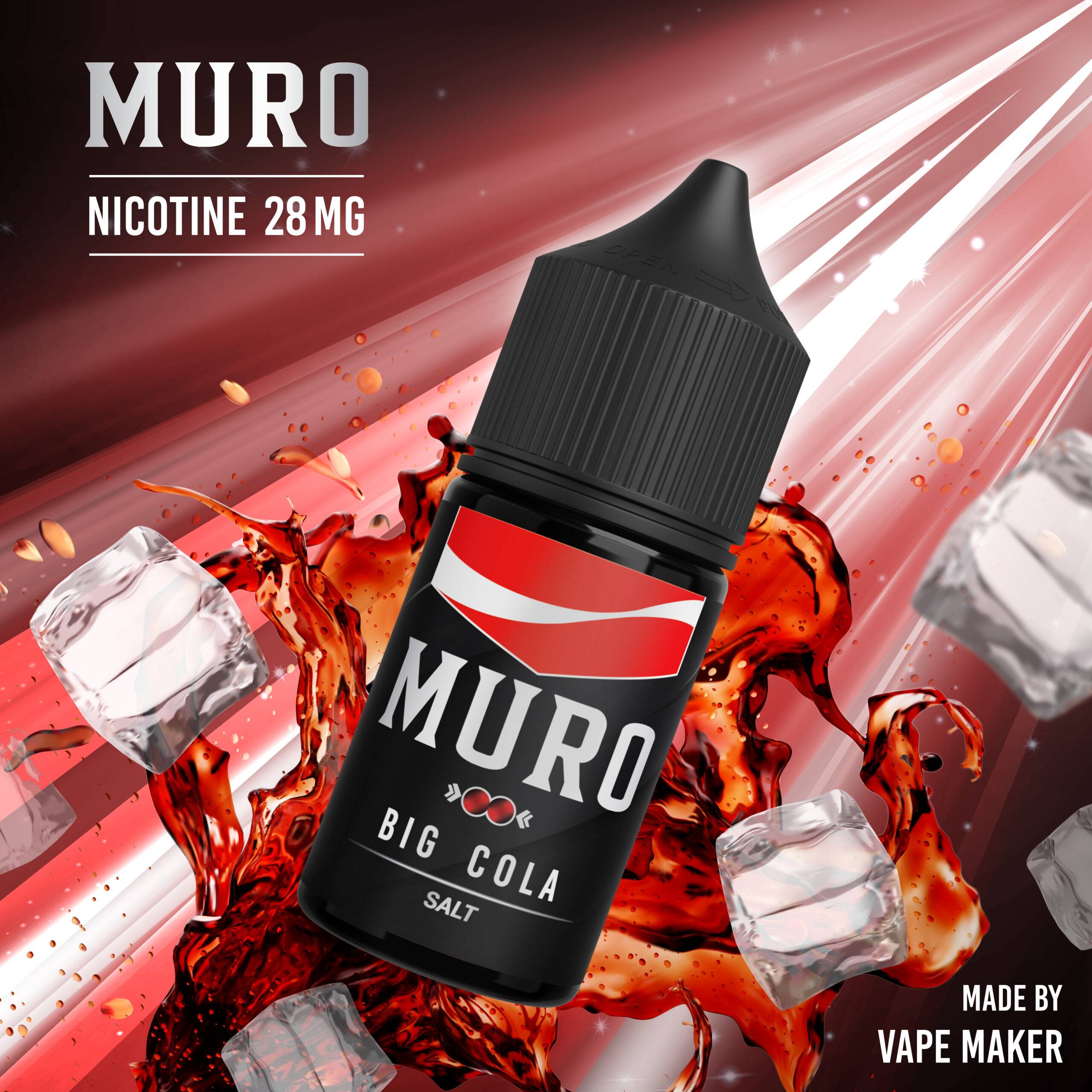 น้ำยาบุหรี่ไฟฟ้าซอลนิค MURO Salt Nic 30ml