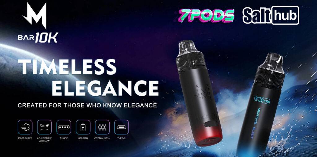 พอตใช้แล้วทิ้ง Marbo 10K (M Bar) รุ่นล่าสุด ปรับได้ 3 โหมด มีไฟบอกแบต