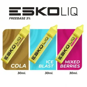 น้ำยาขวด ESKO LIQ Freebase 30ml กลิ่น Cola, Ice Blast, Mixed Berries ของแท้ 7Pods