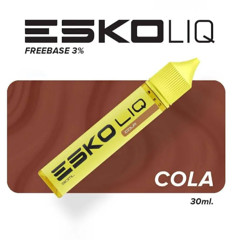 น้ำยาขวด ESKO LIQ Freebase 30ml กลิ่น Cola (โคล่า) ของแท้ 7Pods