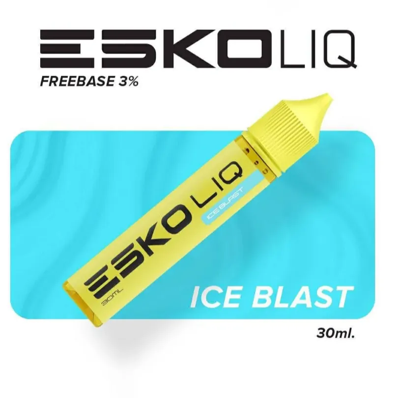 น้ำยาขวด ESKO LIQ Freebase 30ml กลิ่น Ice Blast (เมนทอล) ของแท้ 7Pods