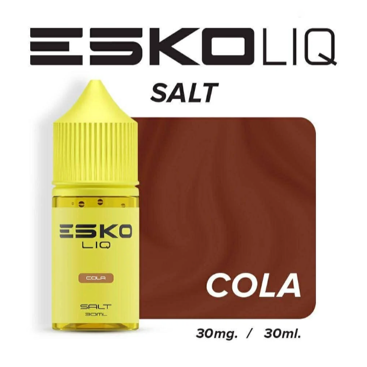 น้ำยาขวด ESKO LIQ Saltnic 30ml กลิ่น Cola (โคล่า) ของแท้ 7Pods