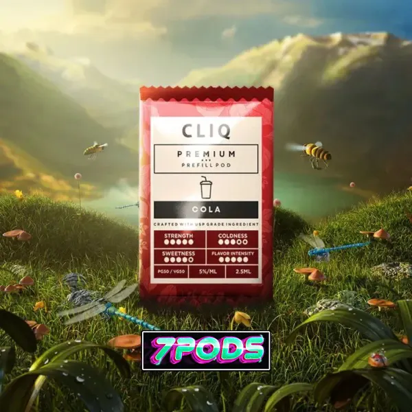 หัวพอต CLIQ Pod 2.5ml Nic 5% กลิ่น Cola โคล่า โค้ก