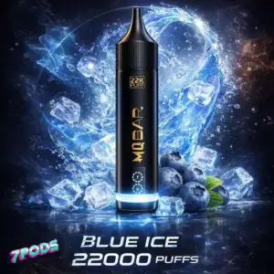 พอตใช้แล้วทิ้ง MQ Bar 22K กลิ่น Blue Ice บลูไอซ์ บลูเบอร์รี่เย็น
