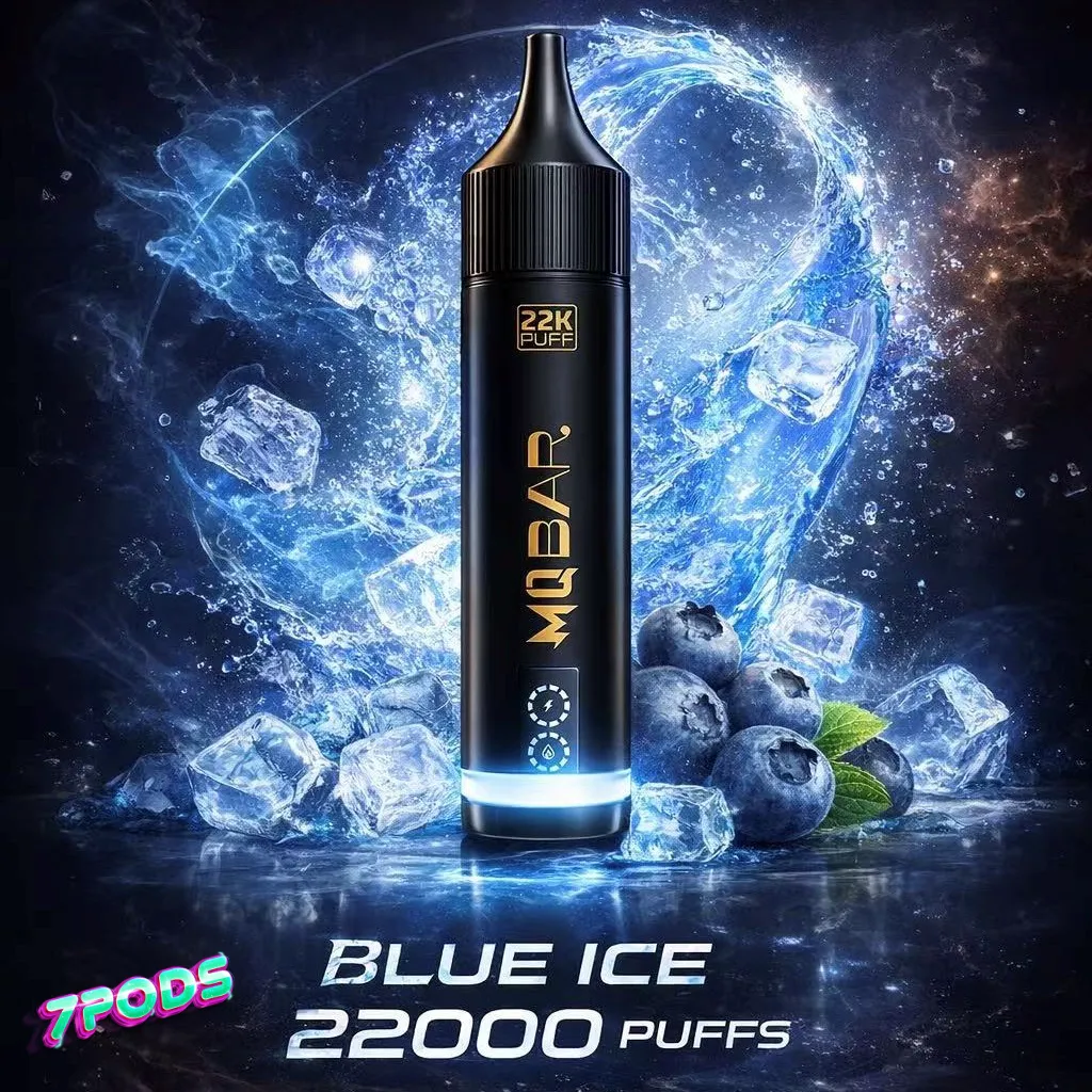 พอตใช้แล้วทิ้ง MQ Bar 22K กลิ่น Blue Ice บลูไอซ์ บลูเบอร์รี่เย็น