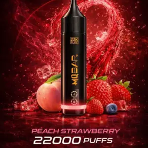 พอตใช้แล้วทิ้ง MQ Bar 22K กลิ่น Peach Strawberry พีชสตรอว์เบอร์รี่